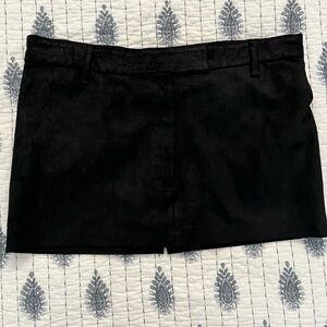 Ann Demeulemeester suede mini skirt